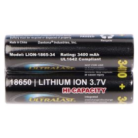 2Pk 18650-34 Rtl Crd Batt